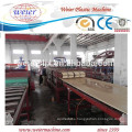 350kg output of PVC WPC foamed furniture board line